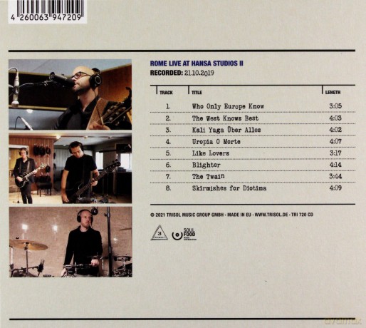 Rome: Hansa Studios Session II (digipack) [CD]