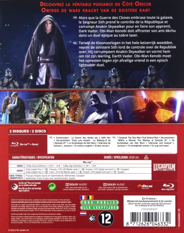 Star Wars: Episode III - Revenge of the Sith (Gwiezdne wojny: Część III - Zemsta Sithów) [2xBlu-Ray]