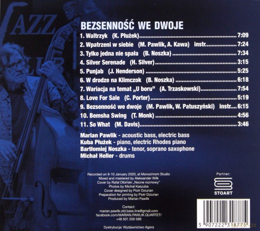 Marian Pawlik Quartet: Bezsenność we dwoje [CD]