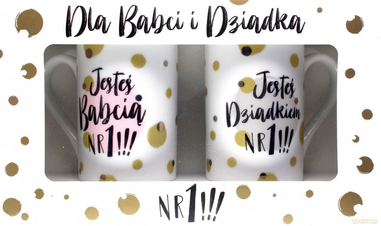 Komplet kubków Dla Babci i Dzaidka 