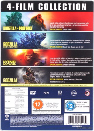 Godzilla & Kong 4-Film Collection [4DVD]