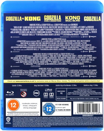 Godzilla & Kong 4-Film Collection [4xBlu-Ray]