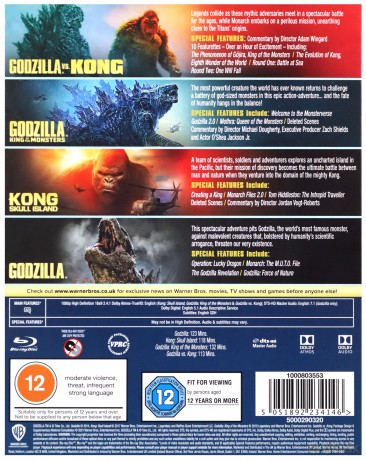 Godzilla & Kong 4-Film Collection [4xBlu-Ray]