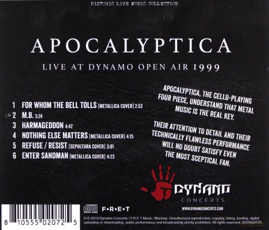 Apocalyptica: Live at Dynamo Open Air 1999 [CD]