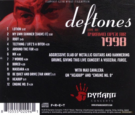 Deftones: Live at Dynamo Open Air 1998 [CD]