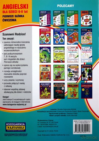 Angielski dla dzieci 6-8 lat zeszyt 12 - Monika Ostrowksa-Myślak [KSIĄŻKA]