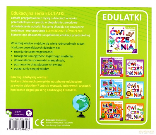 Edulatki Elementarz 4-latka - Katarzyna Borecka [KSIĄŻKA]