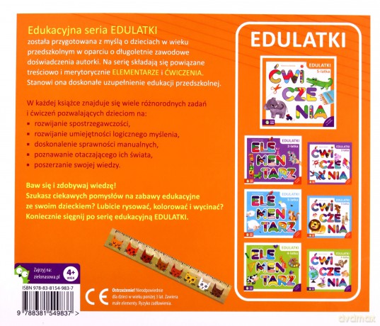 Edulatki Elementarz 5-latka - Katarzyna Borecka [KSIĄŻKA]