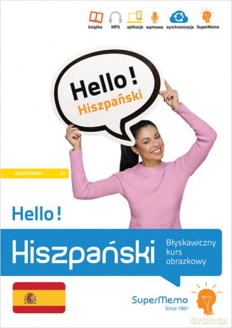 Hello! Hiszpański Błyskawiczny kurs obrazkowy (poziom podstawowy A1) - Natalia Wajda [KSIĄŻKA]
