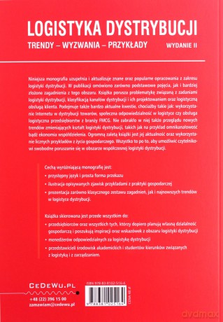 Logistyka dystrybucji Trendy Wyzwania Przykłady - Aleksandra Łapko, Natalia Wagner [KSIĄŻKA]