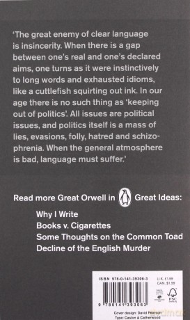 Politics and the English Language - George Orwell [KSIĄŻKA]