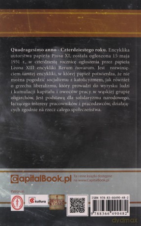 Quadragesimo Anno Papież Pius XI - Pius XI Papież [KSIĄŻKA]