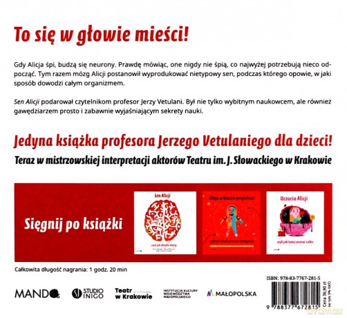 Sen Alicji czyli jak działa mózg - Jerzy Vetulani, Maria Mazurek [AUDIOBOOK]