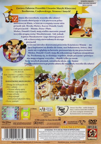 Trzej Muszkieterowie: Mickey, Donald, Goofy (Disney) [DVD]