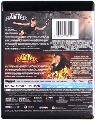 Lara Croft: Tomb Raider 2-Movie Collection [2xBlu-Ray 4K]