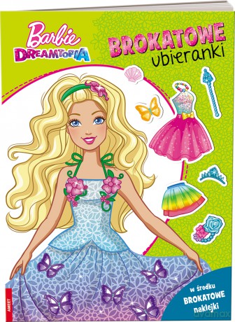 Barbie dreamtopia Brokatowe ubieranki SDLB-1401 [KSIĄŻKA]