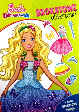 Barbie dreamtopia Brokatowe ubieranki SDLB-1401 [KSIĄŻKA]