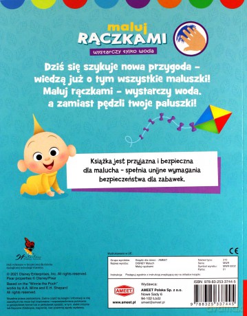 Disney maluch Maluj rączkami MWR-9202 [KSIĄŻKA]