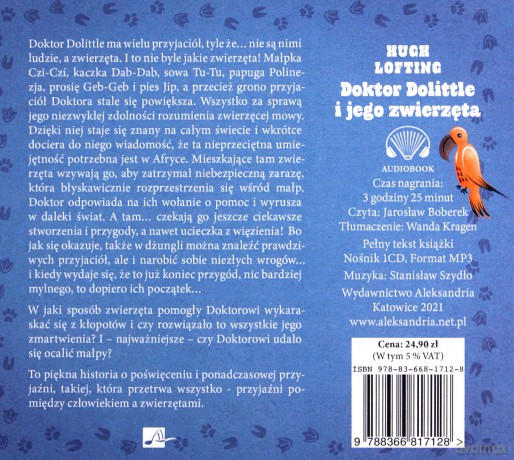 Doktor Dolittle i jego zwierzęta - Hugh Lofting [AUDIOBOOK]