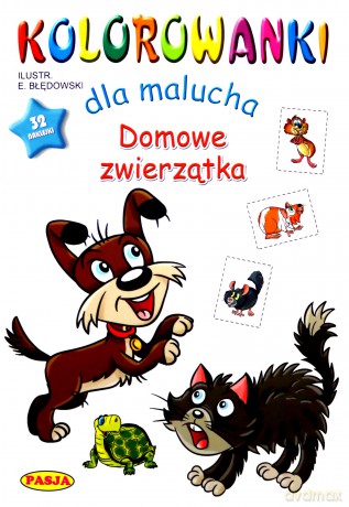Domowe zwierzęta. Kolorowanki dla malucha - Ernest Błędowski [KSIĄŻKA]