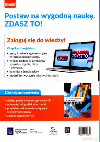 Egzamin ósmoklasisty język polski arkusze i odpowiedzi szkoła podstawowa [KSIĄŻKA]