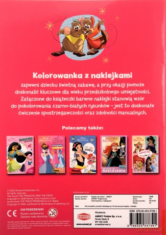 Księżniczka Kolorowanka z naklejkami NA-9120 [KSIĄŻKA]