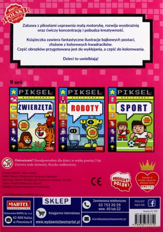 Pikselowe wyklejanki. Bajkowe postacie - Hubert Włodarczyk, Katarzyna Salamon, Adam Gdula [KSIĄŻKA]