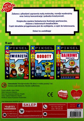 Sport. Pikselowe wyklejanki - Katarzyna Salamon, Adam Gdula [KSIĄŻKA]