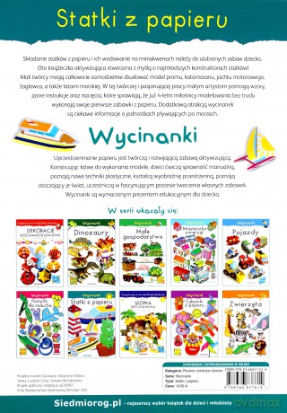 Wycinanki statki z papieru - Zbigniew Dobosz [KSIĄŻKA]