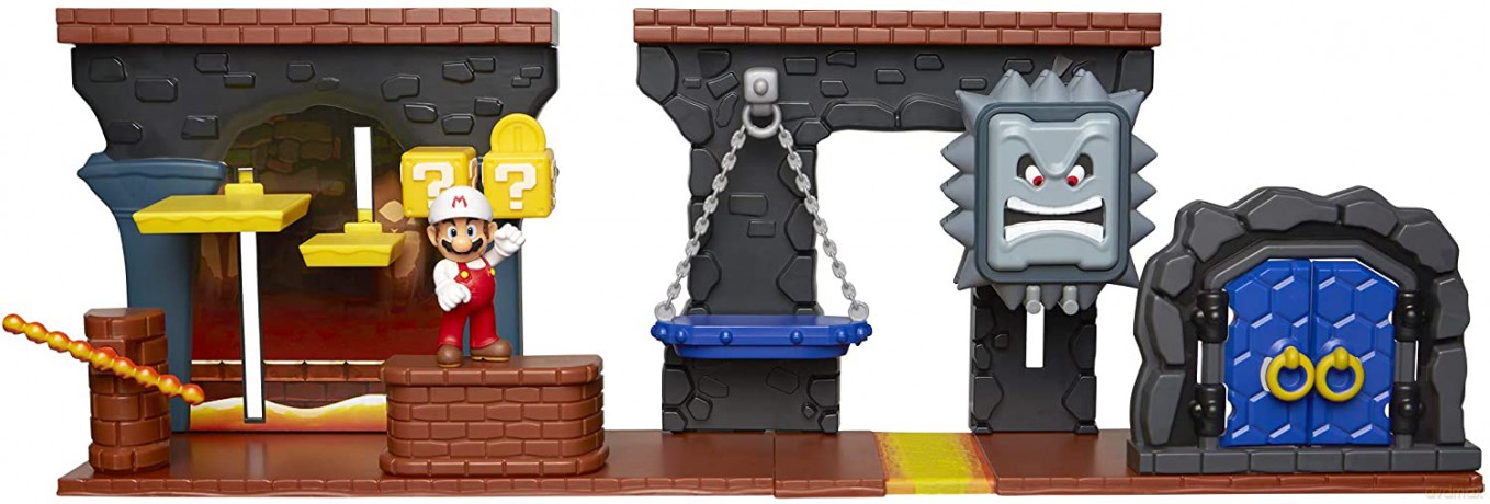 Super Mario Zestaw Deluxe Dungeon z 6,5 cm figurkami