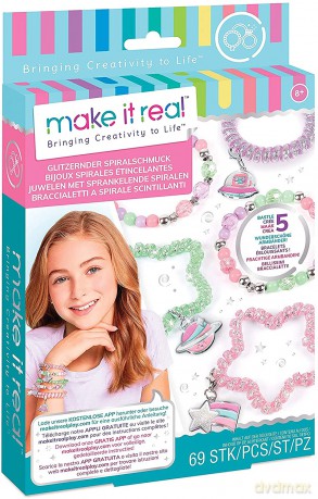 Make it Real Zestaw do tworzenia bransoletek Sparkly Spiral