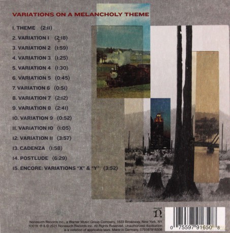 Brad Mehldau, Orpheus Chamber Orchestra: Variations On A Melancholy Theme [CD]