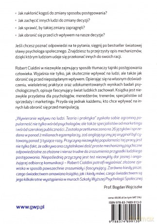Wywieranie wpływu na ludzi. Teoria i praktyka - Robert Cialdini [KSIĄŻKA]