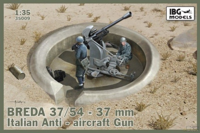 Model do sklejania Breda 37/54-37mm Italian AA gun