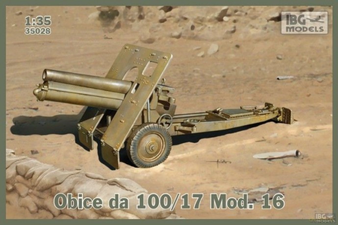 Model do sklejania Obice da 100/17 Mod. 16 Italian version