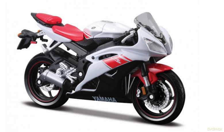 Model Motocykl Yamaha YZF-R6 z podstawką 1/18