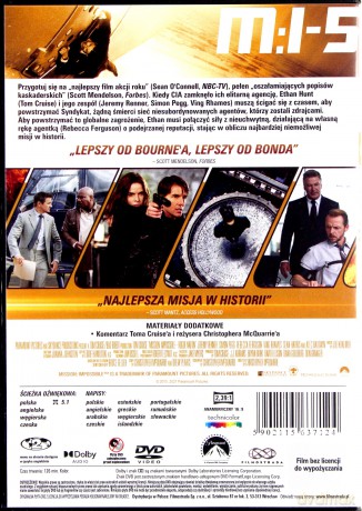 Mission: Impossible 5 - Rogue Nation [DVD]