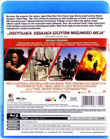 Mission: Impossible 4 - Ghost Protocol [Blu-Ray]