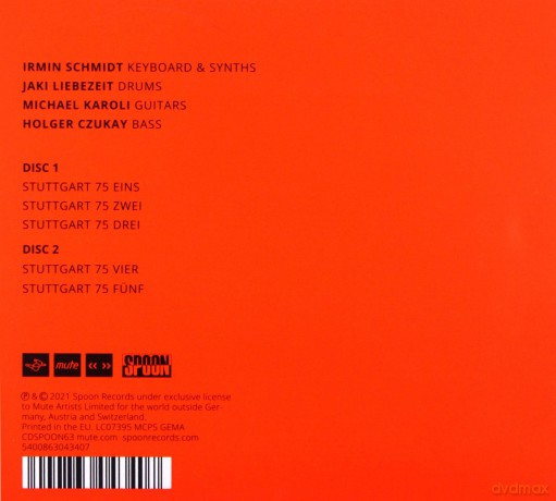 Can: Live In Stuttgart 1975 (digipack) [2CD]