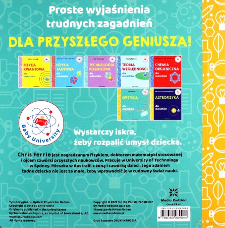 Optyka. Uniwersytet malucha - Chris Ferrie [KSIĄŻKA]