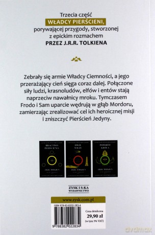 Powrót króla. Władca Pierścieni (Tom 3) - J.R.R. Tolkien [KSIĄŻKA]