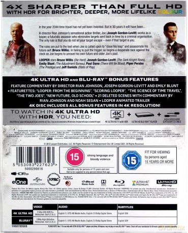 Looper (Looper - Pętla czasu) [Blu-Ray 4K]+[Blu-Ray]