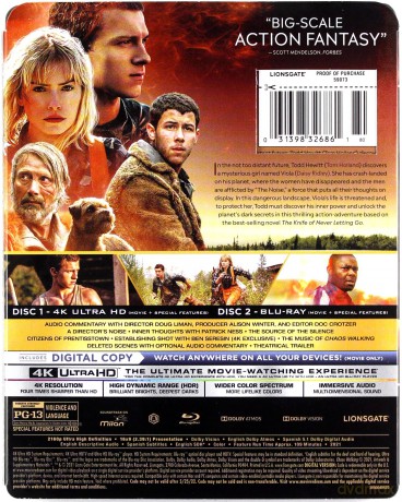 Chaos Walking (Ruchomy chaos) [Blu-Ray 4K]+[Blu-Ray]