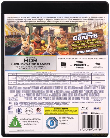 Peter Rabbit 2 (Piotruś Królik 2: Na gigancie) [Blu-Ray 4K]+[Blu-Ray]