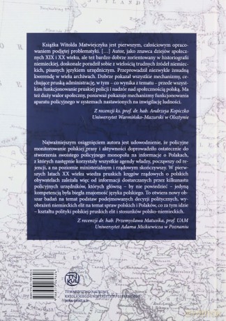 Pruska policja polityczna wobec mniejszości polskiej w latach 1871-1933 - Witold Matwiejczyk [KSIĄŻKA]