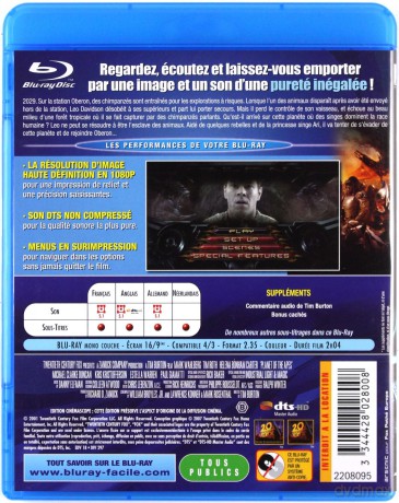 Planet of the Apes (Planeta małp) [Blu-Ray]
