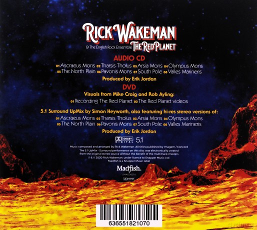 Rick Wakeman: The Red Planet (digipack) [CD]+[DVD]