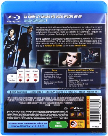 The X Files (Z archiwum X: Pokonać przyszłość) [Blu-Ray]