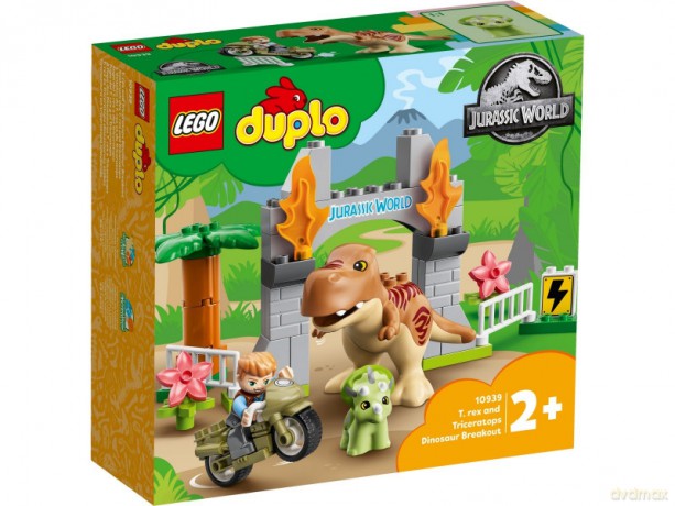 LEGO DUPLO 10939 Jurassiic World Ucieczka tyranozaura i triceratopsa [KLOCKI]