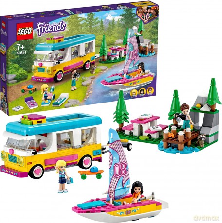 LEGO Friends 41681 Leśny mikrobus kempingowy i żaglówka [KLOCKI]
